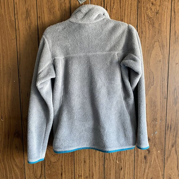 Patagonia Grey/Teal Re-Tool Snap Pullover - Picture 6 of 6